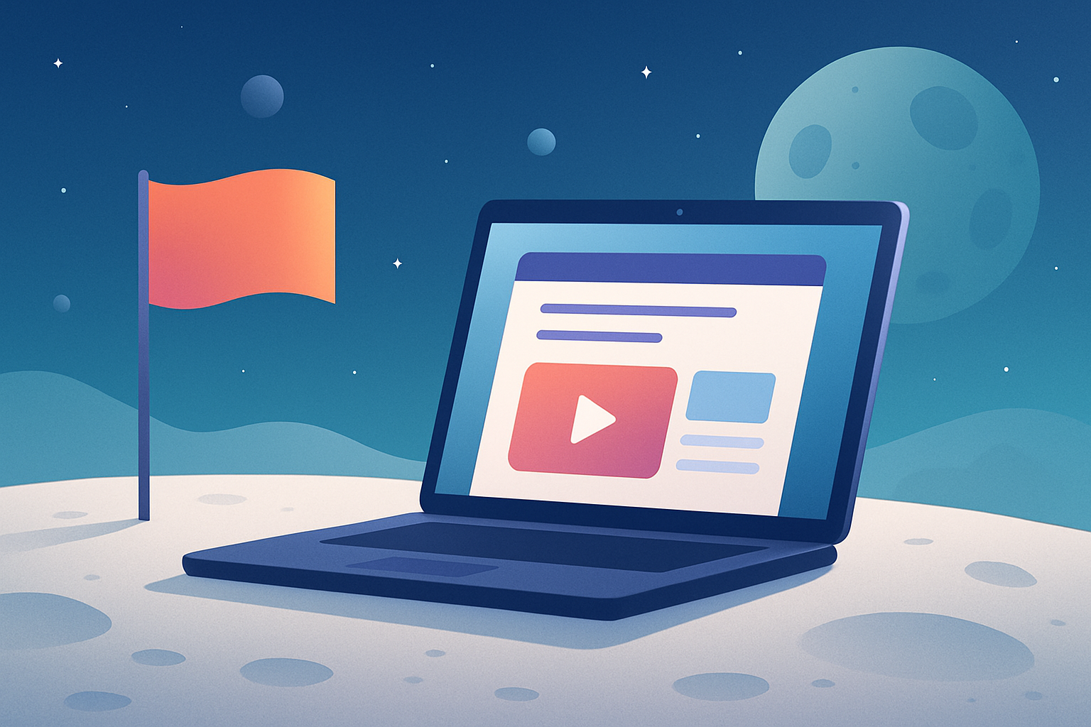 How Moon’s Harsh Environment Transforms Iconic Flags into Lessons for Web Design